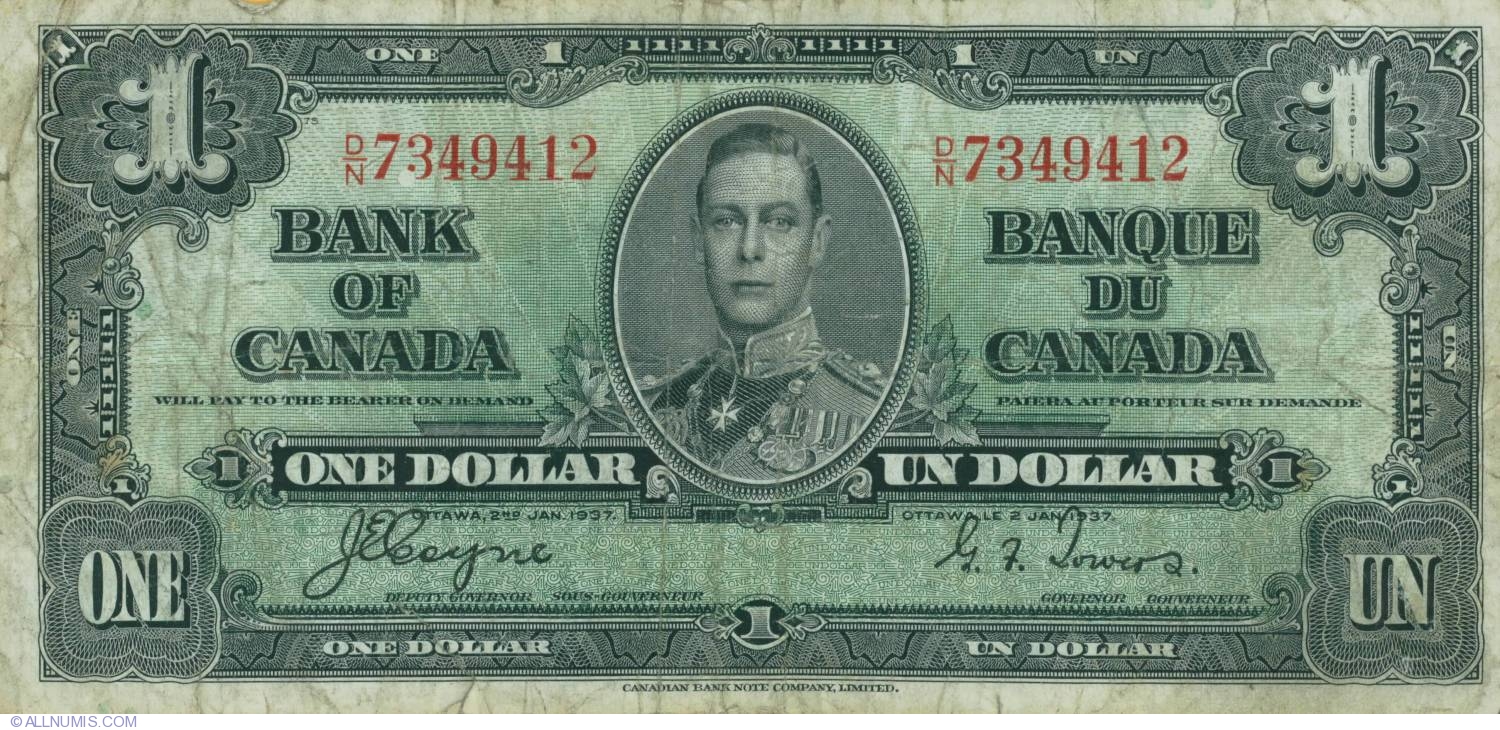 カナダドルCanadian Dollar 1937