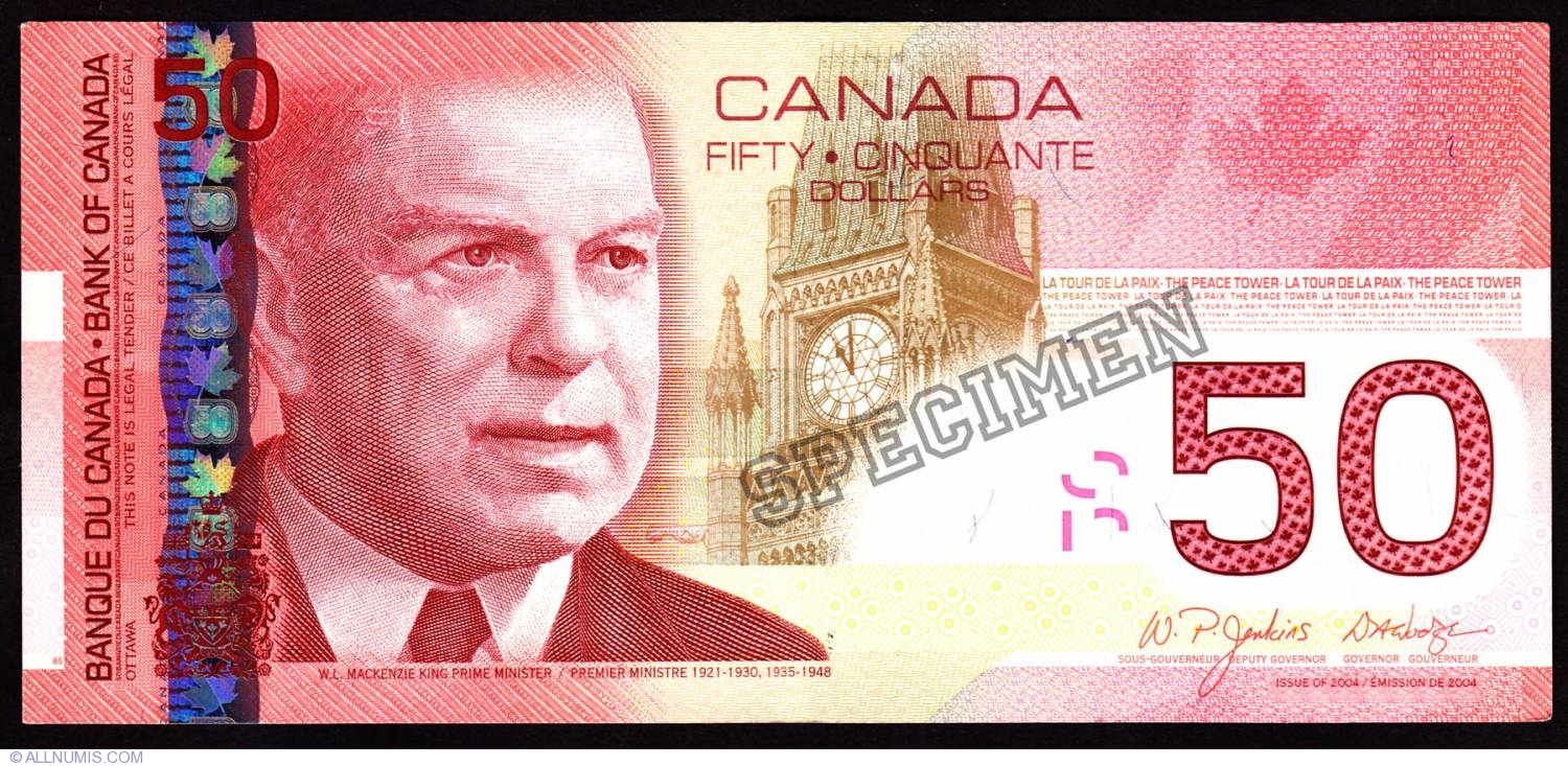 カナダドル50 Canadian Dollars 2004