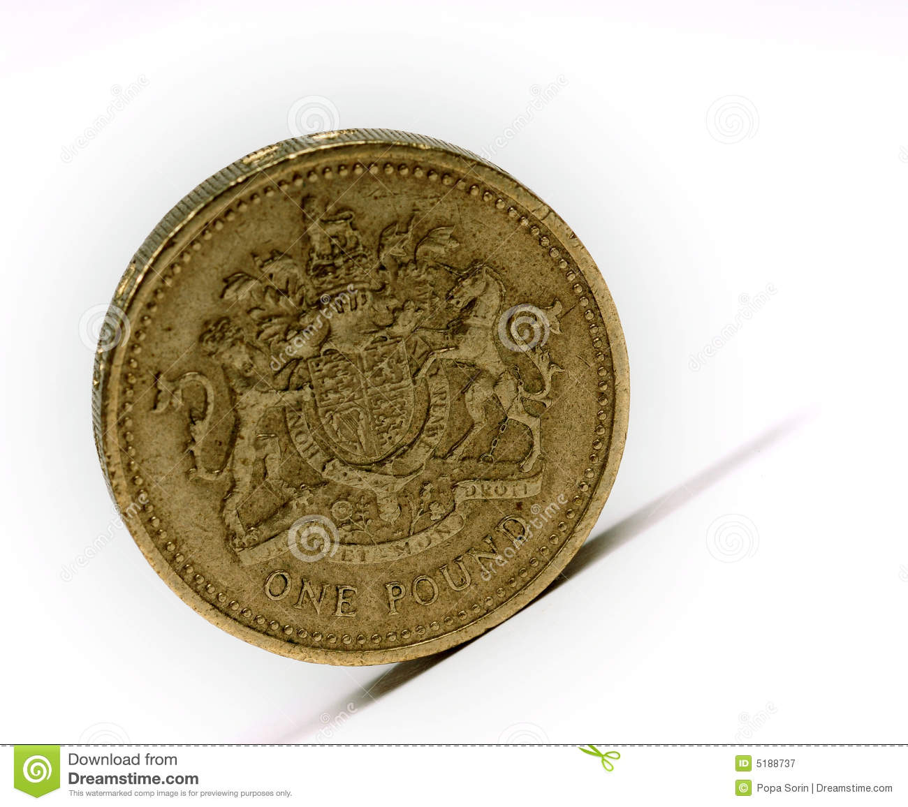 イギリスポンド... Free Stock Photography: One pound sterling