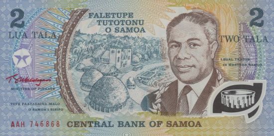 サモアタラSamoan tala Banknote