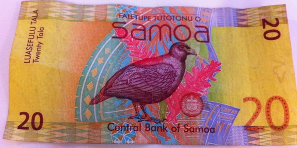 サモアタラSamoan 20 Tala note