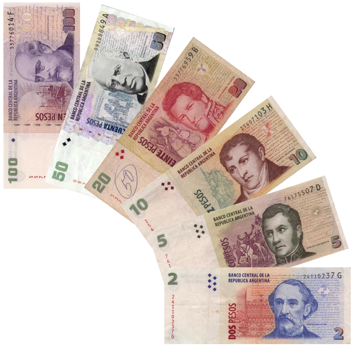 アルゼンチンペソArgentine peso notes