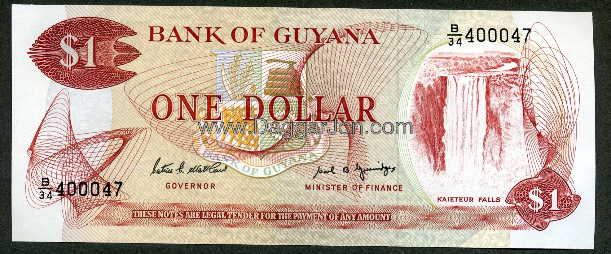 ガイアナドルBack Guyana Dollars