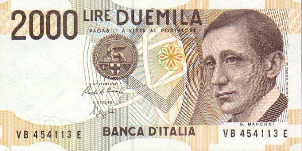 イタリア・リラ... your old leftover Italian Lira banknotes