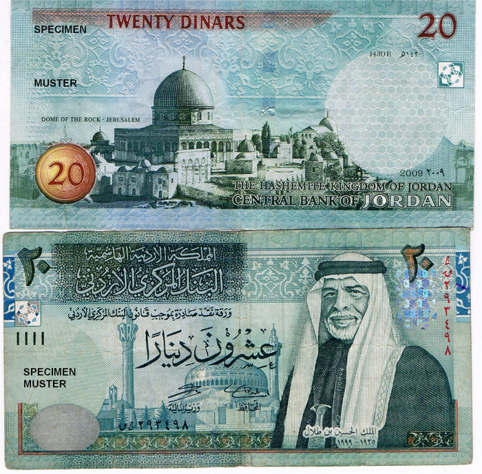 ヨルダンディナールJordanian Dinar – 1 JOD = $1.40