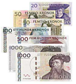 スウェーデンクローナswedish krona svensk krona swedish