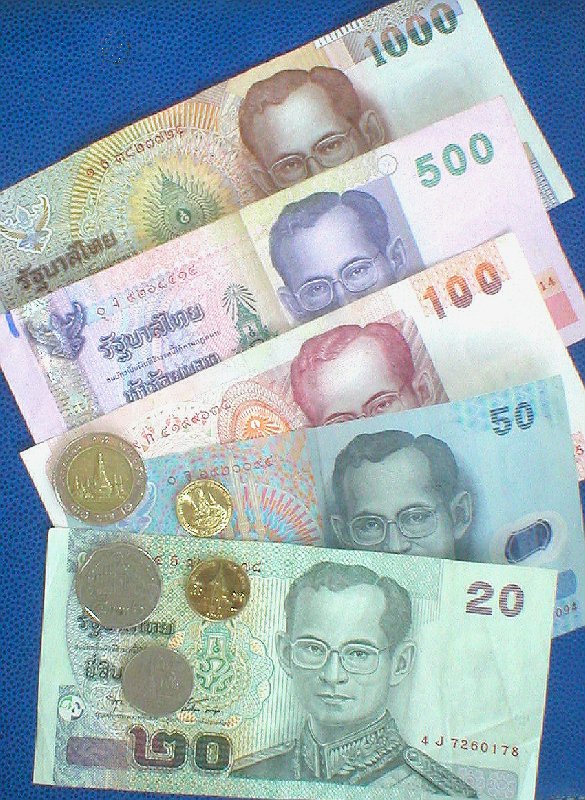 タイバーツ... On Thailand Money - Baht - Currency