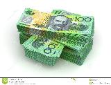 オーストラリアドルStack of Australian Dollar ( with clipping ...